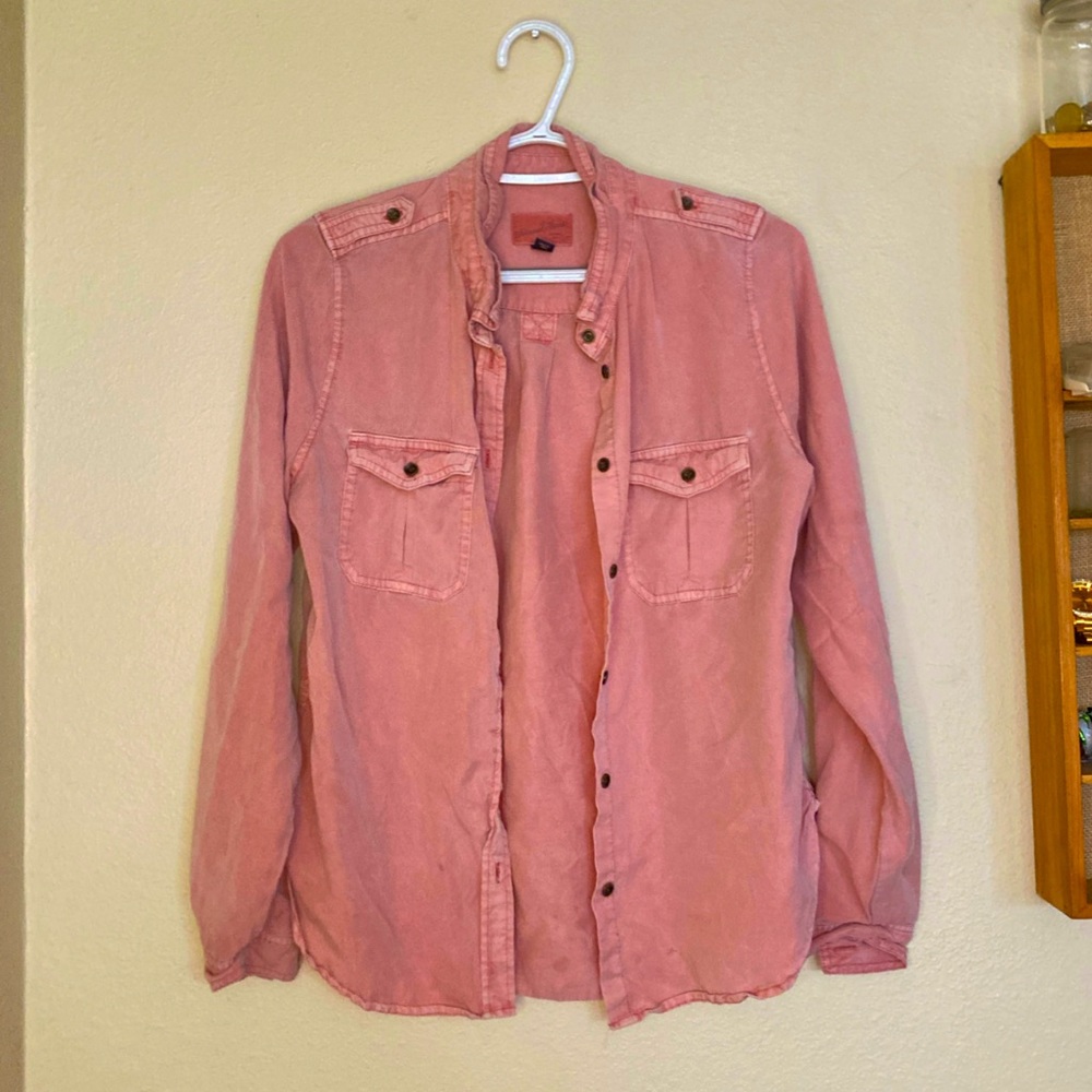 Pretty pink button up